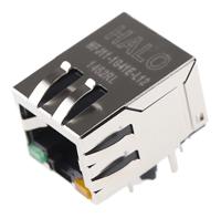 hfj11-1g41e-l12rl Halo Electronics FastJack Series Female RJ45 Connector, UTP Shield Straight 1 Port