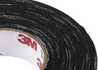 1755-34x60ft 3M Temflex 1755 Cloth Tape, 18m x 19.1mm, Black, Rubber Finish
