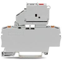 2202-16111000-867 WAGO 2202-1611/1000-867 TOPJOB S Series Grey, 2.5mm², 1-Level, Push In Termination, Fused, ATEX, CSA, IECEx