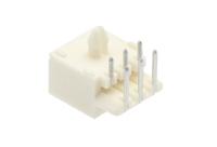 1-770969-1 TE Connectivity Mini-Universal MATE-N-LOK Series Right Angle Through Hole PCB Header, 6 Contact(s), 4.14 mm Pitch, 2