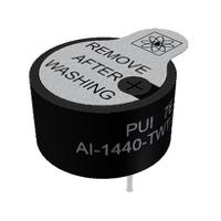 ai-1440-twt-12v-r PUI Audio 80dB(A) Through Hole Continuous Internal Piezo Buzzer, 13.8 x 13.8 x 13mm, 3V dc Min, 16V dc Max