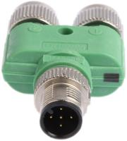 1546068 Phoenix Contact 5 Pole M12 Plug to 5 Pole M12 Socket Adapter