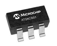 at24cs01-stum-t Microchip AT24CS01-STUM-T,  1 kB EEPROM,  550 ns 8-Pin SOT-23 Serial-I2C (2 Wire)