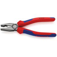 03-02-200 Knipex Combination Pliers, 205 mm Overall, Straight Tip