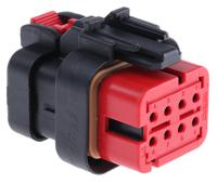 776494-1 TE Connectivity, AMPSEAL 16 Automotive Connector Socket Red Cable Mount 8 Way