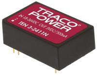 ten-3-2413n TRACOPOWER TEN 3N DC-DC Converter, 15V dc/ 200mA Output, 18 → 36 V dc Input, 3W, Through Hole, +85°C Max Temp