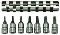 m1408tx Teng Tools 7-Piece 1/4 in Bit Socket Set , Torx Bit
