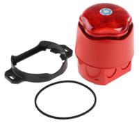 90020r5 Hosiden Besson Banshee Excel Lite Series Red Sounder Beacon, 9 → 30 V dc, IP66, Bayonet Mount, 110dB at 1 Metre
