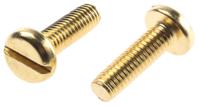 483-1678 RS PRO Slot M6 Pan Brass Machine Screws DIN 85 x 20.0mm