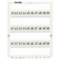 793-5506 WAGO, 793 Marker Card for use with  for use with Terminal Blocks