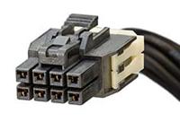 45130-0810 Molex 8 Way Female Nano-Fit to 8 Way Female Nano-Fit Wire to Board Cable, 1m