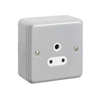 k842alm MK Electric Metalclad Plus 1 Gang Electrical Socket, 5A