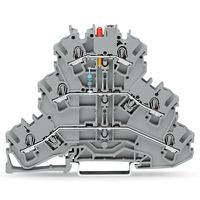 2002-32211000-413 WAGO 2002-3221/1000-413 TOPJOB S Series Grey, 2.5mm², 3-Level, Push In Termination