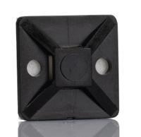 151-28320-mb3a-pa66-bk HellermannTyton Self Adhesive Black Cable Tie Mount 19 mm x 19mm, 4.1mm Max. Cable Tie Width