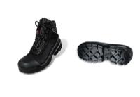 8401248 uvex U8401 Men's Black, Grey Stainless Steel Toe Capped Safety Trainers, UK 13, EU 48