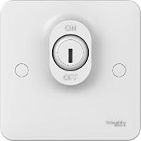 ggbl2010ls Schneider Electric White Key Operated Light Switch, 1 Gang, Lisse