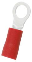 270-7639 RS PRO Insulated Crimp Ring Terminal, 4.3mm Stud Size, 0.5mm² to 1.5mm² Wire Size, Red