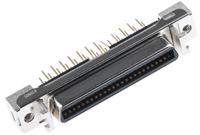 10250-6212pl 3M, 102 Female 50 Pin Straight Through Hole SCSI Connector 2.54mm Pitch, Solder