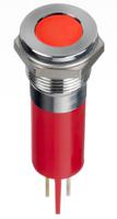 134-5552 RS PRO Red Panel Mount Indicator, 24V dc, 14mm Mounting Hole Size, Faston, Solder Lug Termination, IP67