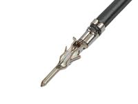 214763-1223 Molex Male Micro-Fit 3.0 to Unterminated Crimped Wire, 225mm, 0.75mm², Black