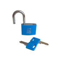 195-8239 RS PRO Key Aluminium Padlock, 6mm Shackle, 43mm Body