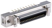 10236-6212pl 3M Female 36 Pin Straight Through Hole SCSI Connector 2.54mm Pitch, Solder