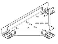123-686 Legrand Heavy Duty Equal Tee Hot Dip Galvanised Steel Cable Tray Accessory, 75 mm Width, 50mm Depth