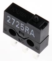 d2mq-1 Omron Plunger Micro Switch, Through Hole Terminal, 500 mA @ 30 V dc, SPDT, IP40