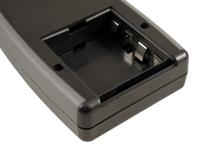 1553tbkbat Hammond 1553 Series Black Flame Retardant ABS Handheld Enclosure, Integral Battery Compartment, IP54, 210 x 100 x 32mm