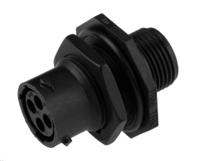 uts7104s Souriau Sunbank by Eaton Circular Connector, 4 Contacts, Panel, Standard Connector, Plug, Female, IP68, IP69K, UTS