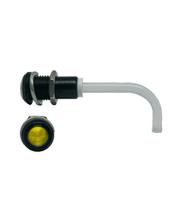 rhd-1100-3000-f9pzy67pr RHD-1100-3000-F9PZY67PR Bivar, Panel Mount Right Angle LED Light Pipe, Yellow Round Lens