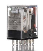 my4in-d2-gs-r-dc24 Omron Plug In Latching Power Relay, 24V dc Coil, 6A Switching Current, 4PDT