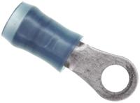 50881 TE Connectivity, PIDG Insulated Ring Terminal, M3.5 Stud Size, 1mm² to 2.6mm² Wire Size, Blue