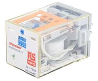 121-7829 RS PRO Plug In Power Relay, 24V dc Coil, 10A Switching Current, DPDT
