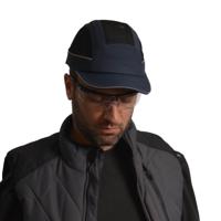 airc02v05str SURFLEX Navy Blue Standard Peak Bump Cap, PPE Protective Material