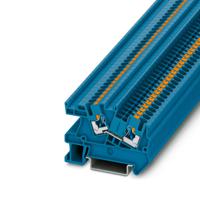 3213969 Phoenix Contact PTI Series PTI 2,5 BU Non-Fused Terminal Block, 2-Way, 24A, 26 → 12 AWG Wire, Push In Termination
