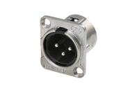 rc3mdl-b Re-An Products Socket Mount XLR Connector, Male, 3 Way
