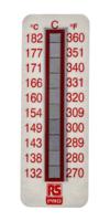 779-9776 RS PRO Non-Reversible Temperature Sensitive Label, 132°C to 182°C, 10 Levels