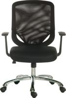 221-6328 RS PRO Black Fabric Executive Chair, 100kg Weight Capacity