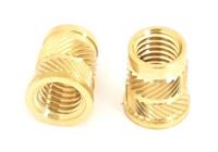 204-0621 RS PRO, M4 Brass Threaded Insert, 7.1mm diameter 5.6mm Depth 8.2mm