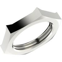 52103310 Lapp Silver Nickel Plated Brass Cable Gland Locknut, M16 Thread