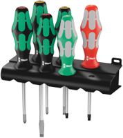 05347778001 Wera Phillips; Slotted; Square Screwdriver Set, 6-Piece