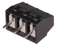 1985836 Phoenix Contact MKDS 1/3-3.81 HT BK Series PCB Terminal Block, 3.81mm Pitch, Through Hole Mount, Solder Termination