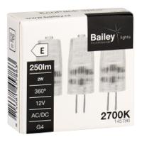 145786 Bailey Electric & Electronics bv LED Capsule G4 LED Capsule Lamp 2 W(25W), 2700K, Warm White, Capsule shape