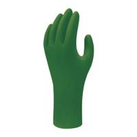 sho6110 Showa 6110PF Green Powder-Free Nitrile Disposable Gloves, Size 8, Medium, 100 per Pack