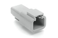 atp04-2p Amphenol Industrial, ATP Automotive Connector Socket Grey Cable Mount 2 Way, Crimp Termination ATP04-2P