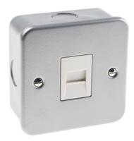 668-3686 RS PRO White Telephone Socket 1-way