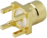 smz1251b6-3gt30g-75 Amphenol RF, Jack Through Hole SMB Connector, 75Ω, Solder Termination, Straight Body