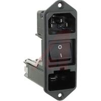 kd144101151 Schurter C14 Panel Mount IEC Connector Male, 10A, 125 V, 250 V, Fuse Size 5 x 20mm