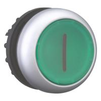 216938-m22-dl-g-x1 Eaton RMQ Titan M22 Series Green Illuminated Momentary Push Button, 22mm Cutout, IP66, IP67, IP69
